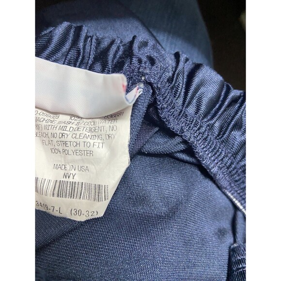 Teamwork Boys Size Large Blue Pull off Insulated Track Pants Pull up Navy Blue - Picture 4 of 6